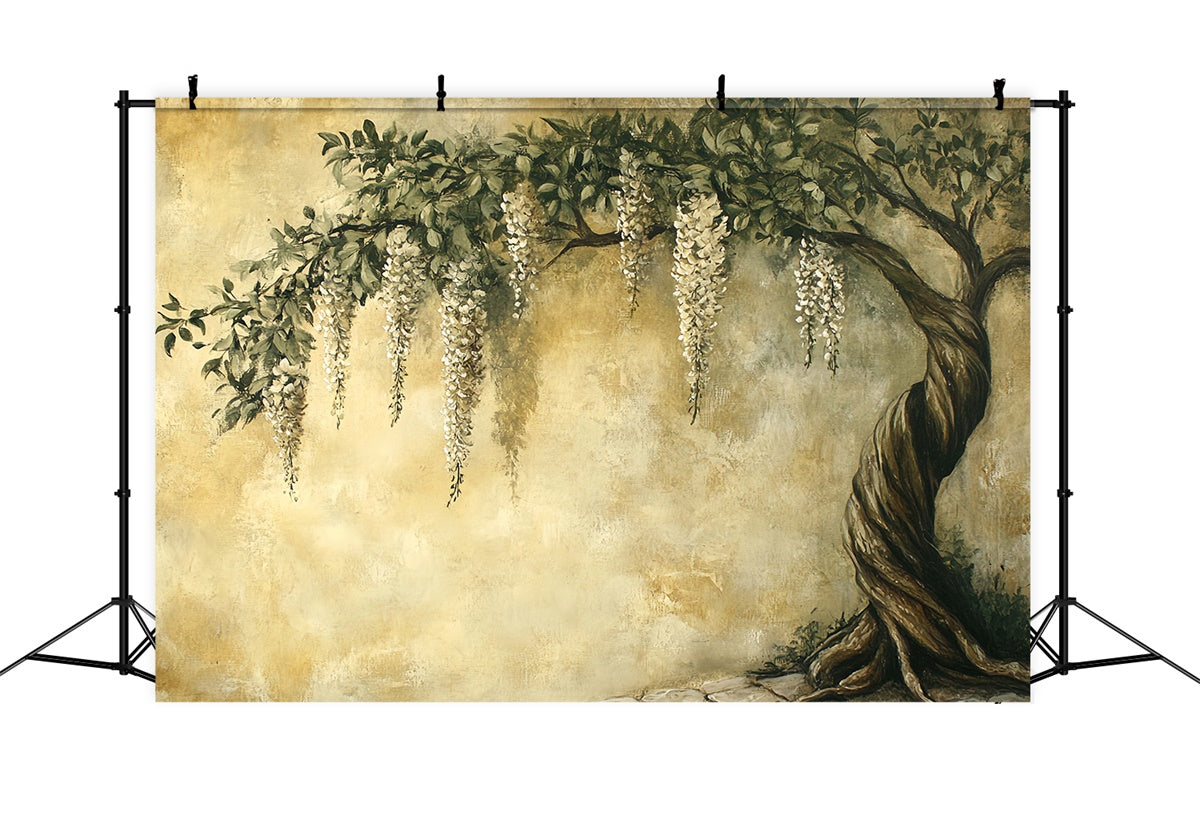 Künstlerische Backdrops Hängende Blüten Antiker Stoff Fotohintergrund CSH57-268