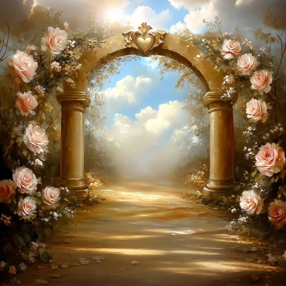 Fine Art Backdrops Rose Archway Dream Beautiful Fotohintergrund CSH57-269