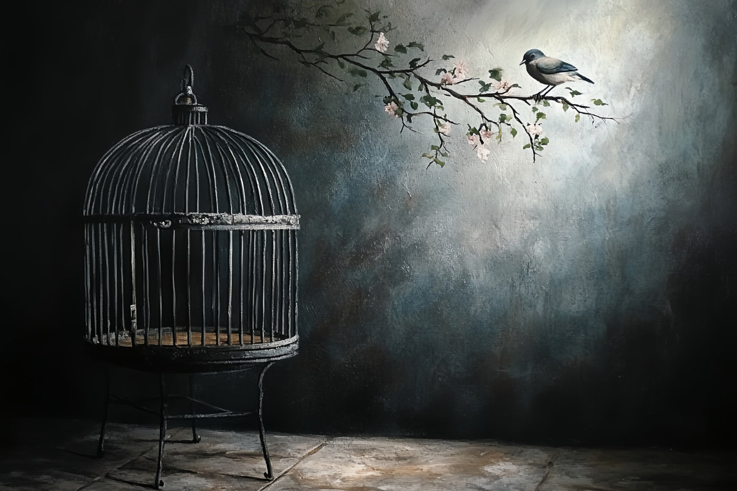 Fine Art Fotografie Backdrop Silent Cage Garten Fotohintergrund CSH57-277