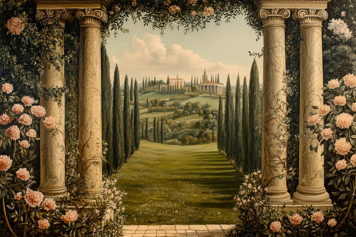 Fine Art Backdrops Regal Garden Vista Schöner Fotohintergrund CSH57-279