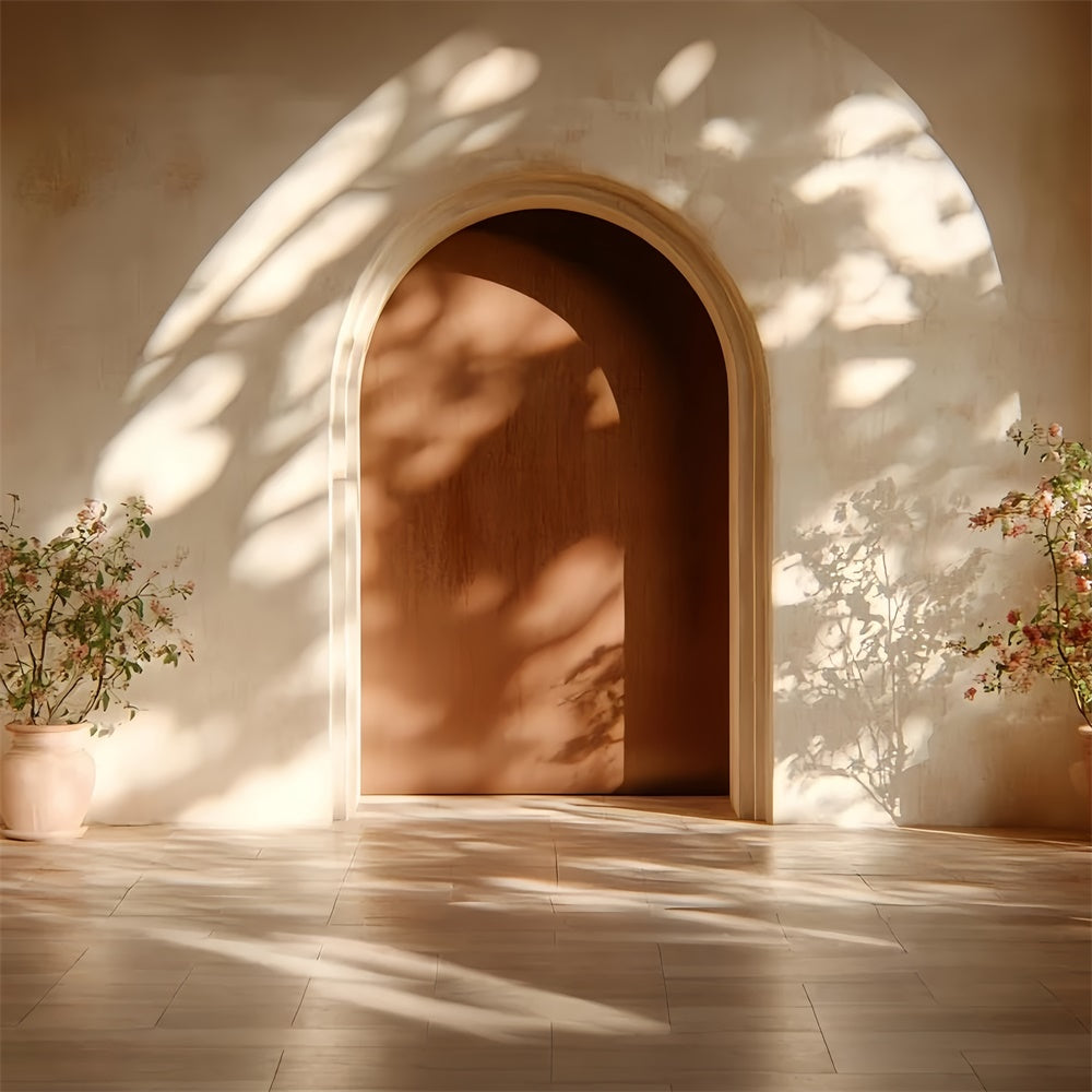 Bohemian Backdrops Warm Archway Floral Glow Foto Hintergrund CSH57-297