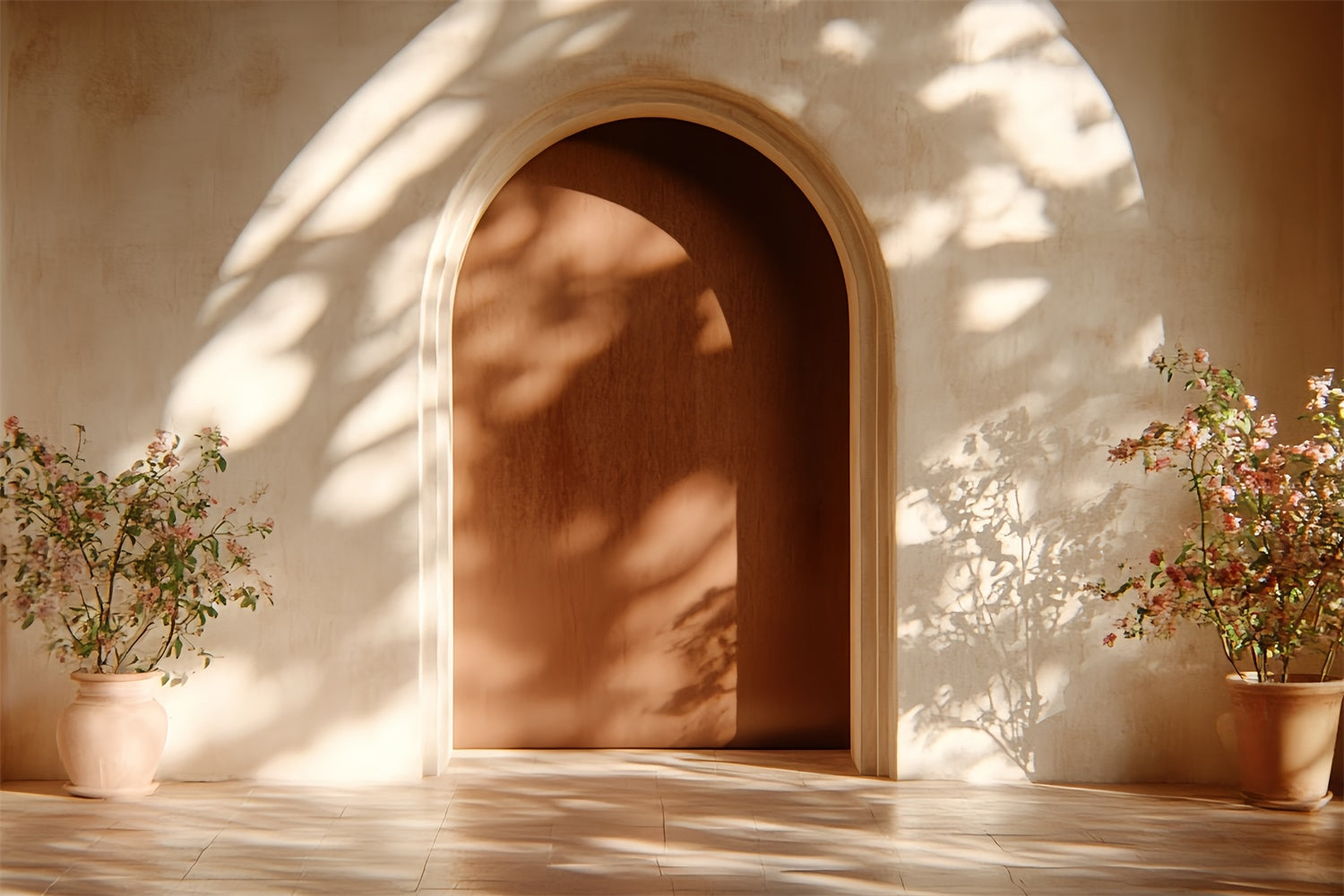 Bohemian Backdrops Warm Archway Floral Glow Foto Hintergrund CSH57-297