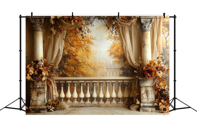 Herbst Fotokulisse Vintage Balkon Eleganz Kulisse CSH6-187