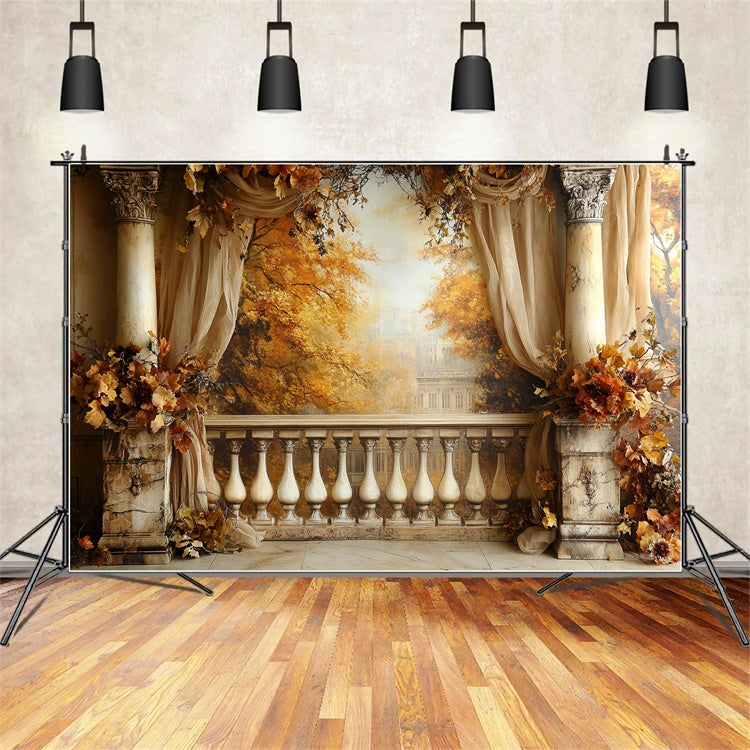 Herbst Fotokulisse Vintage Balkon Eleganz Kulisse CSH6-187