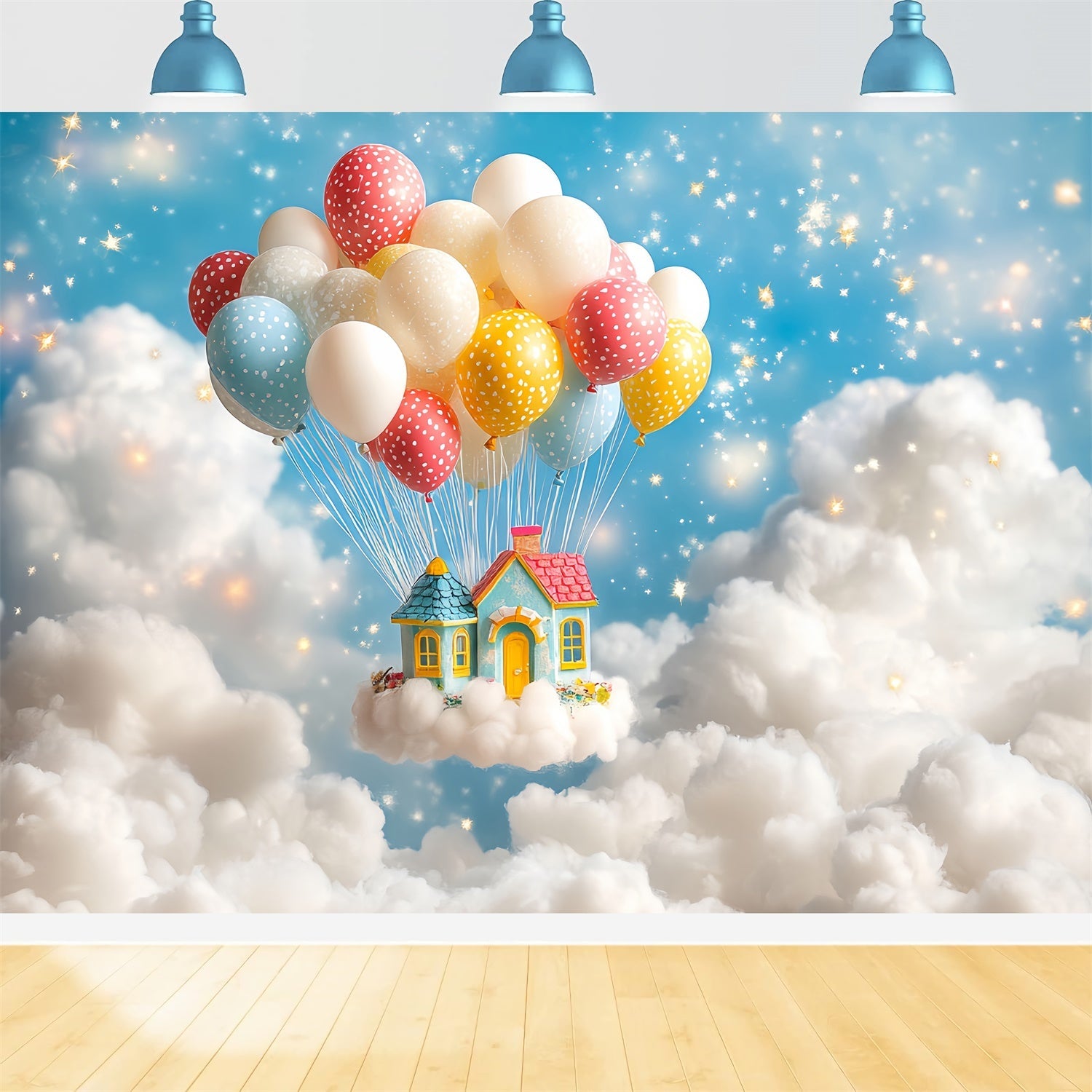 Backdrop für Geburtstag Ballon Wolke Fantasy Backdrop CSH6-306