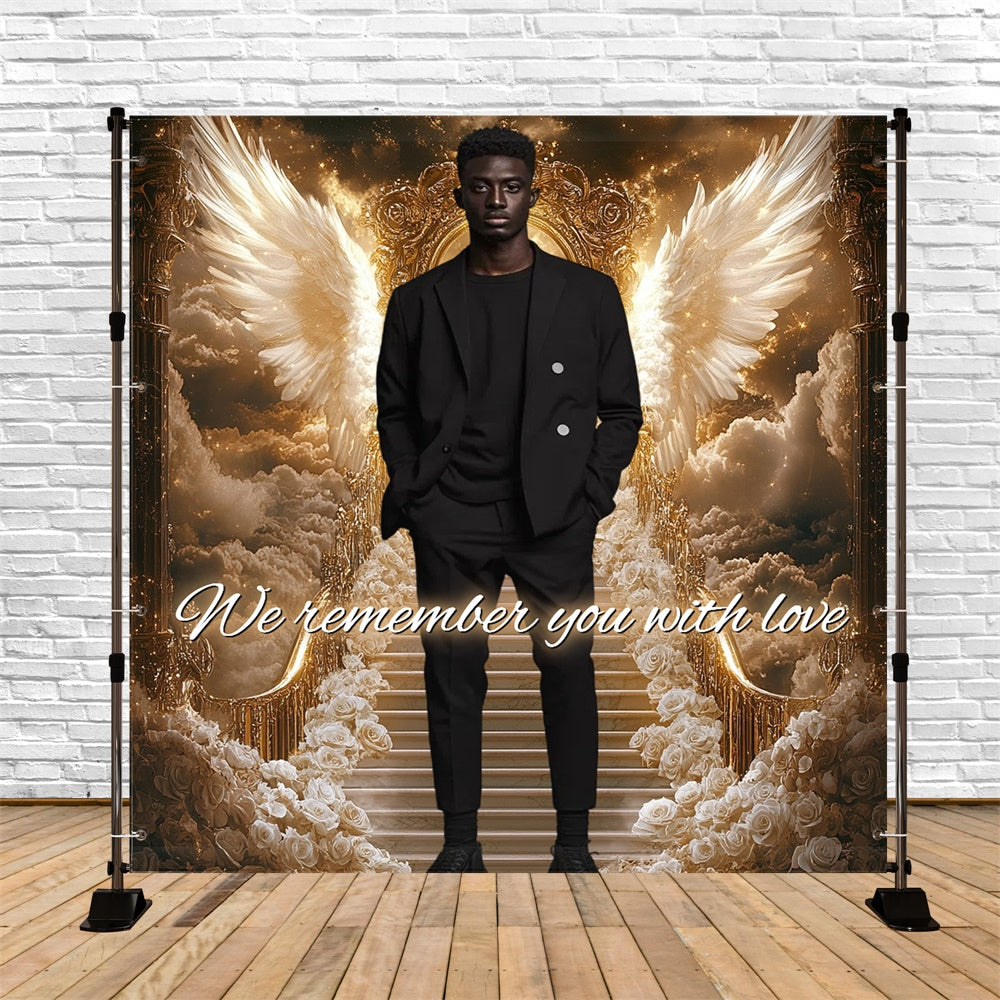 Trauerhintergrund Ideen Golden Sky Tribute Individueller Hintergrund CSH6-352