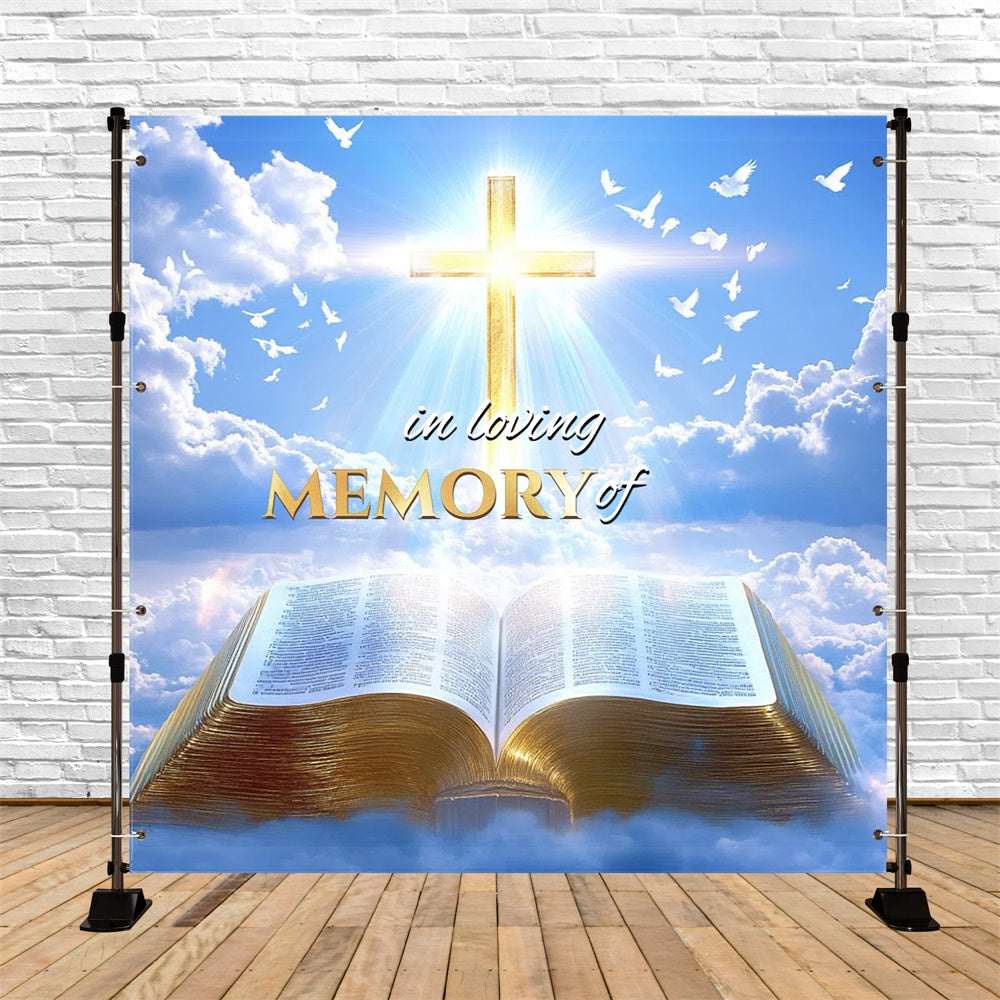 Gedenkkulisse Ewige Gnade Kreuz Personalisierte Kulisse CSH6-385
