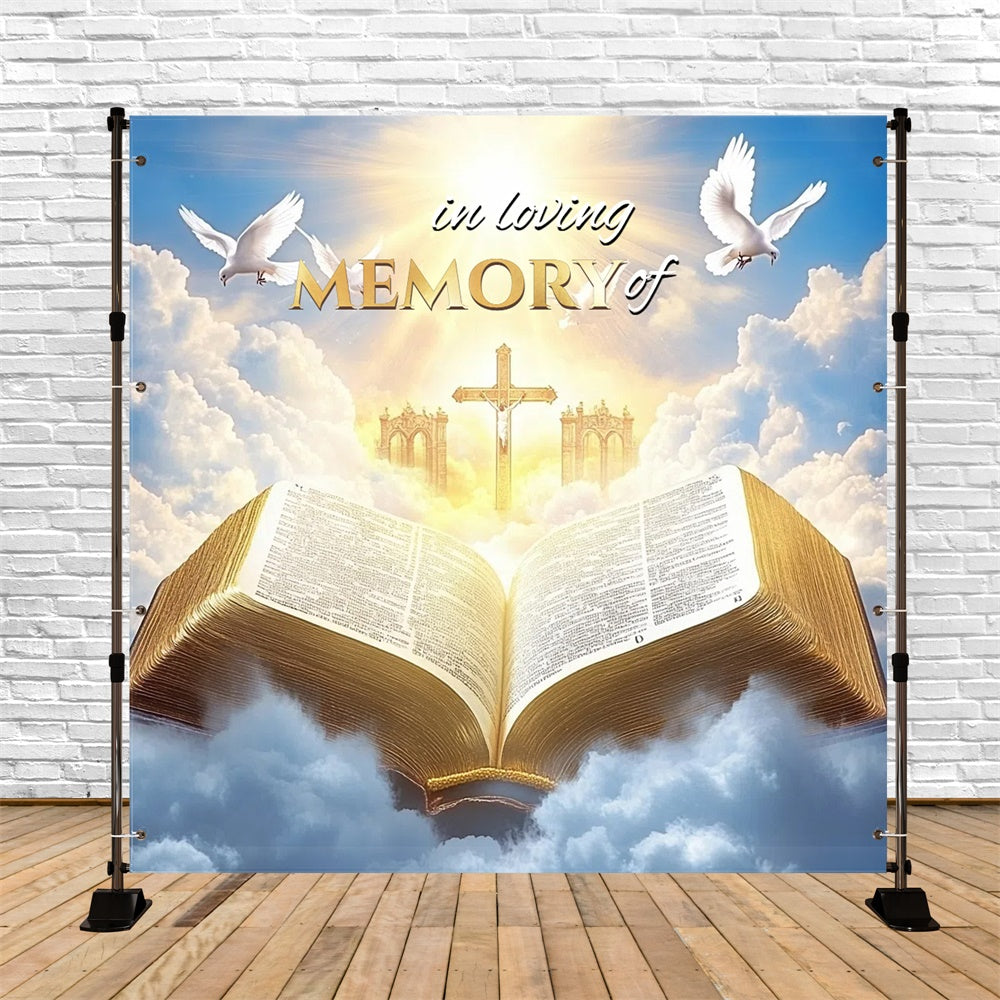Memorial Backdrop Ideen Himmlische Schrift Tor Custom Backdrop CSH6-386