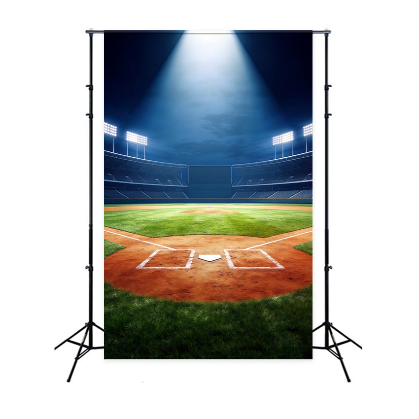 Baseball-Fotografie-Hintergrund Grand Arena Spotlight Field Sport-Hintergrund CSH61-178
