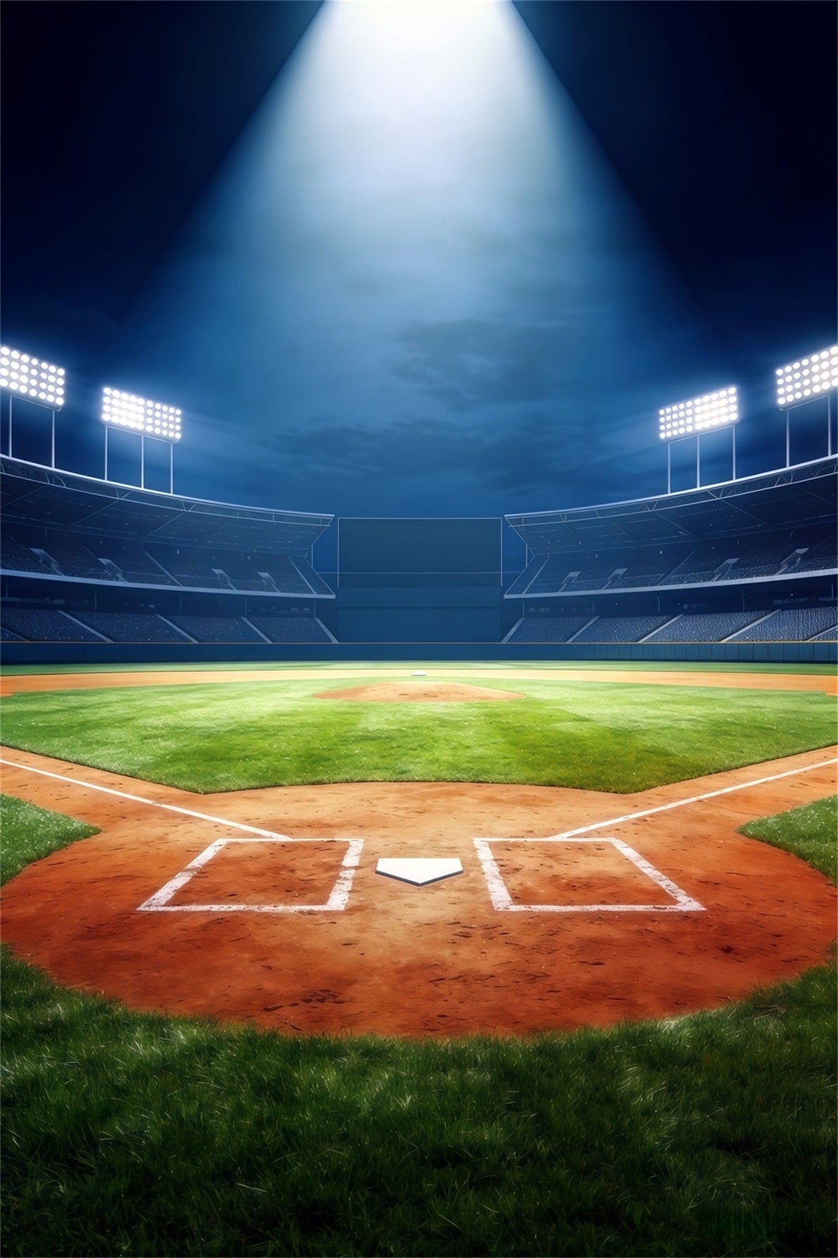Baseball-Fotografie-Hintergrund Grand Arena Spotlight Field Sport-Hintergrund CSH61-178