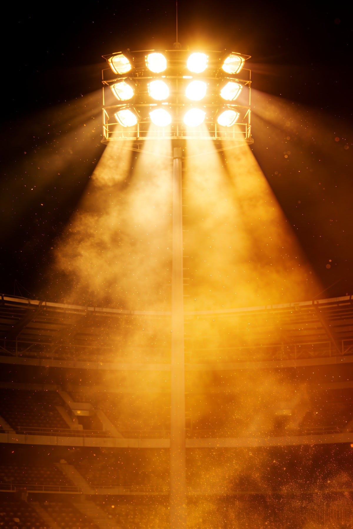 Baseball-Hintergrund Golden Stadium Light Burst Sportfotografie-Hintergrund CSH61-181