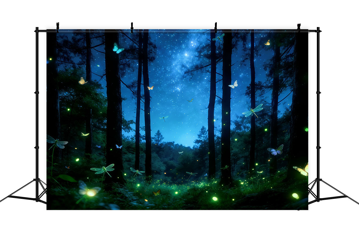 Verzauberter Wald-Hintergrund Starlit Butterfly Dream Grove Wald-Fotografie-Hintergrund CSH61-207