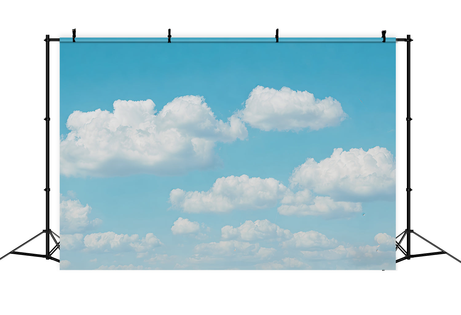 Himmel-Fotohintergrund Flauschiger blauer Himmel Wolken-Fotohintergrund CSH62-118