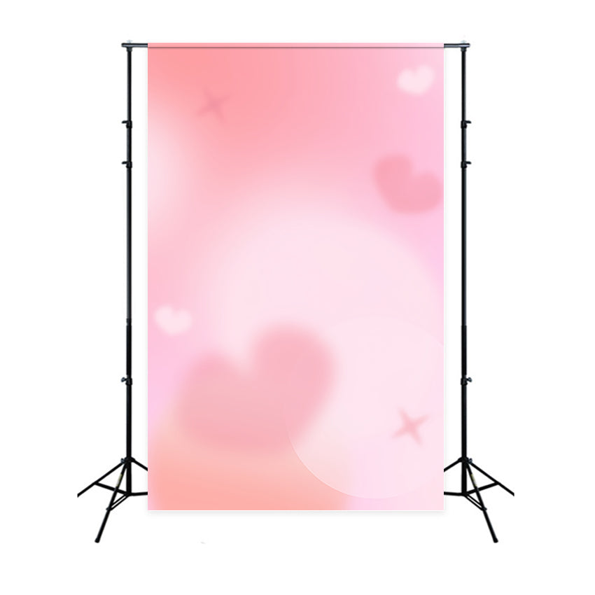 Hintergründe mit Farbverlauf Blush Candy Pink Love Heart Haze Hintergrund für Porträtaufnahmen CSH62-50