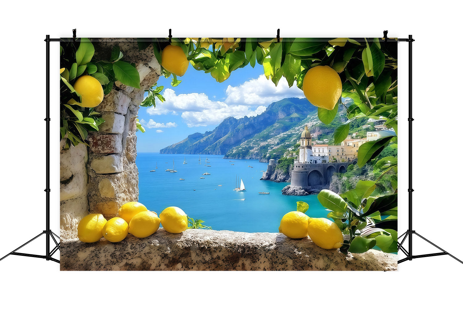 Amalfi-Küste – Zitronen-Sommerkulisse mit mediterranem Meer – Ideen für sommerliche Kulissen CSH64-81