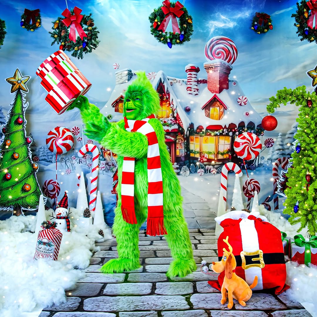 Schnee-Wunderland Lebkuchenhaus Hintergrund RR7-748