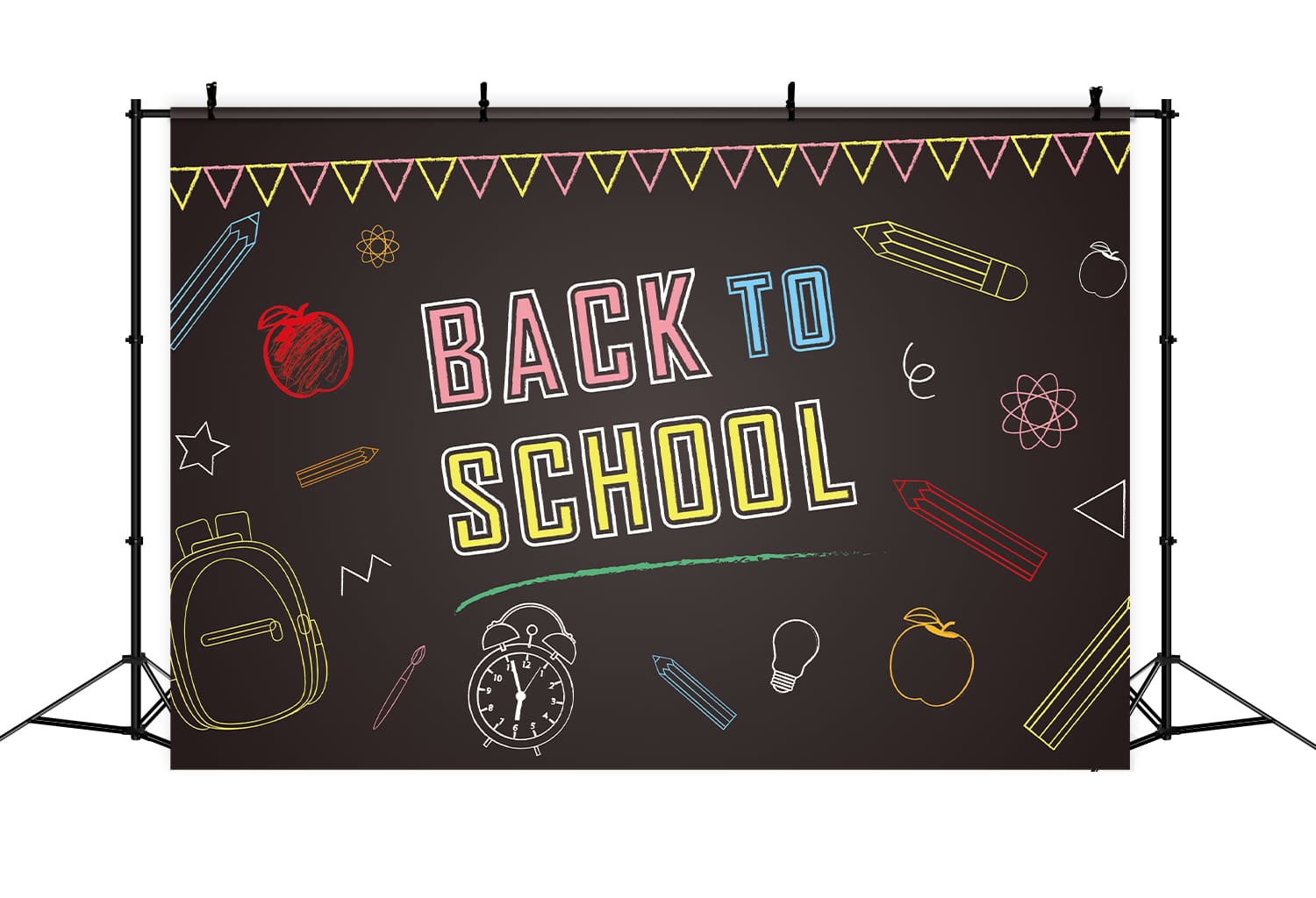 Back to School Schwarzes Brett Zeichnung Hintergrund DBD7-3