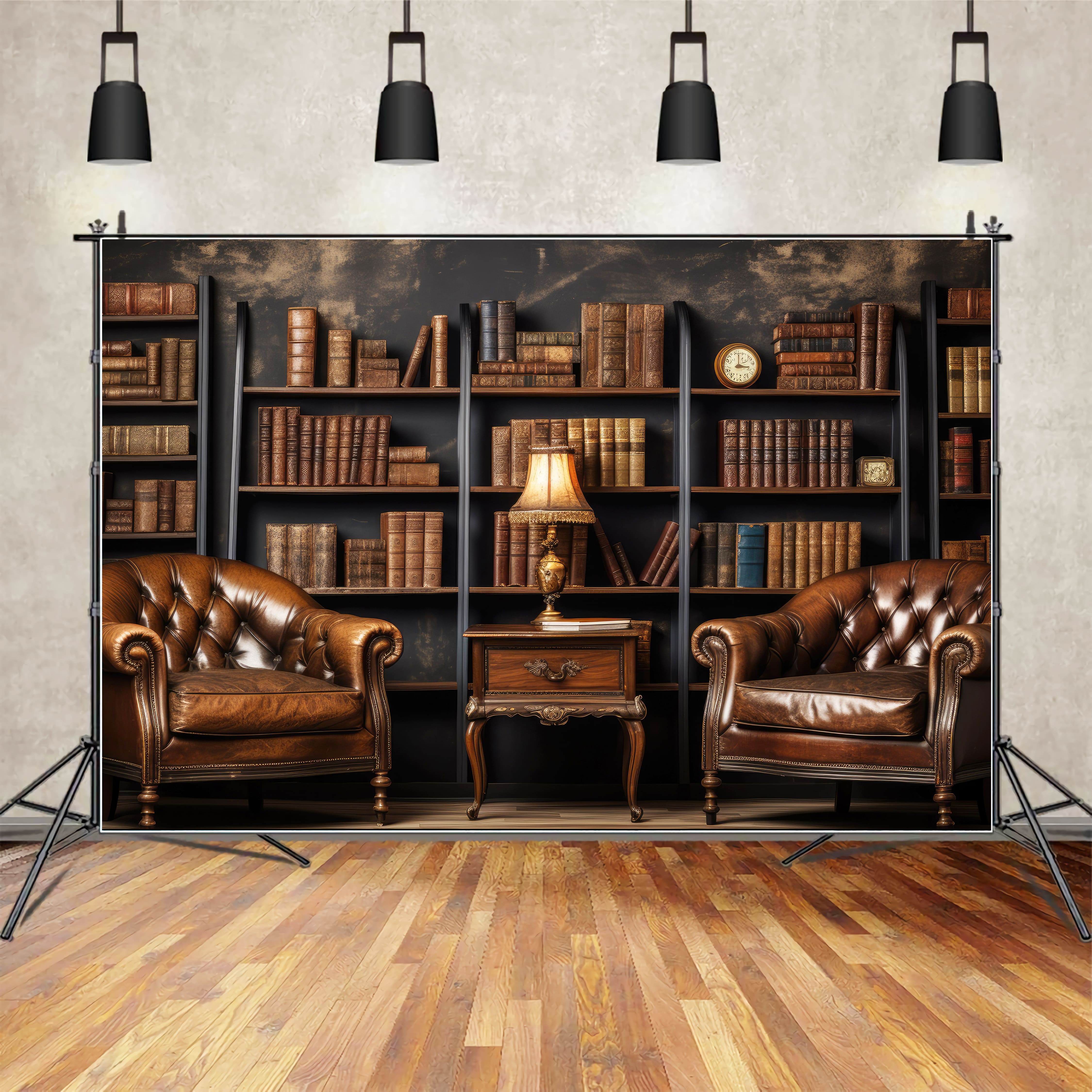 Back to School Klassisches Bücherregal Sofa Backdrop DBD7-35