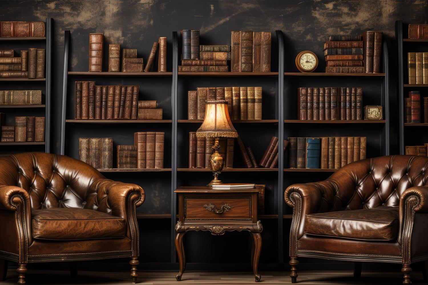 Back to School Klassisches Bücherregal Sofa Backdrop DBD7-35