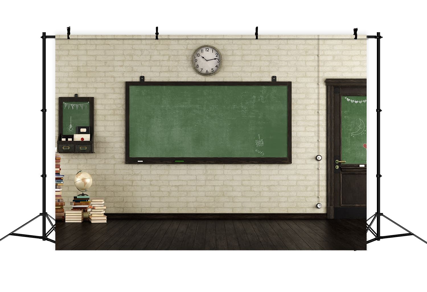 Zurück zu Schule Leere Retro-Klassenzimmer Hintergrund DBD7-45