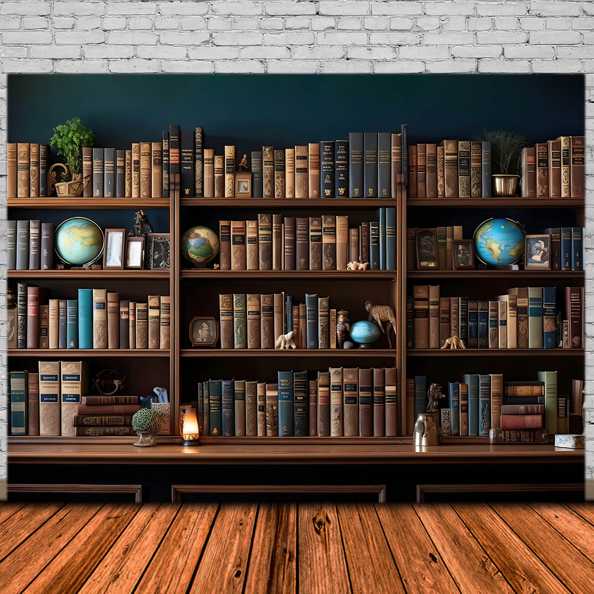 Bibliothek Bücherregal Bücher zurück zu Schule Hintergrund DBD7-6