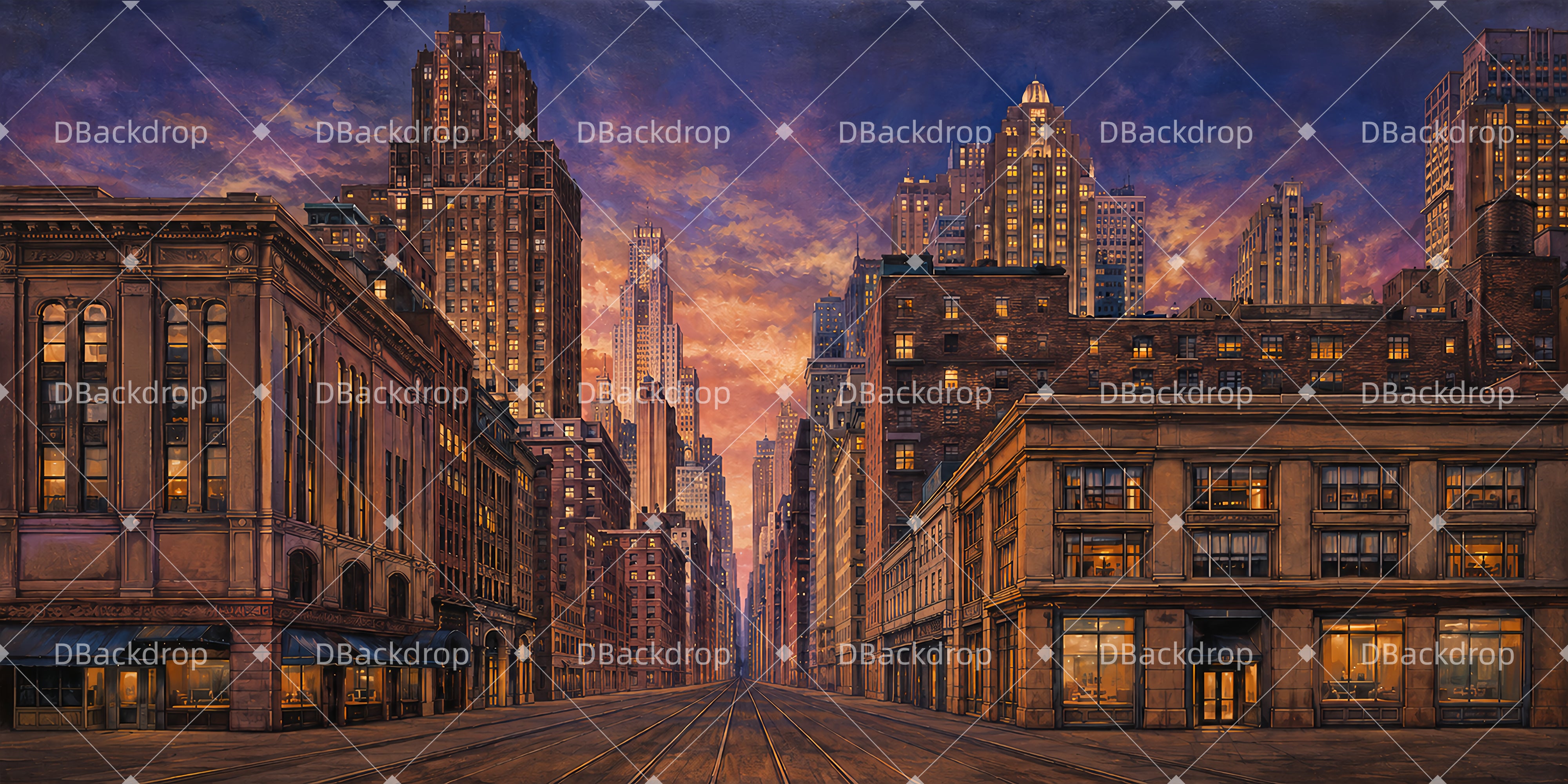 Broadway Avenue der 1920er Jahre Theaterkulisse DLS65-T16