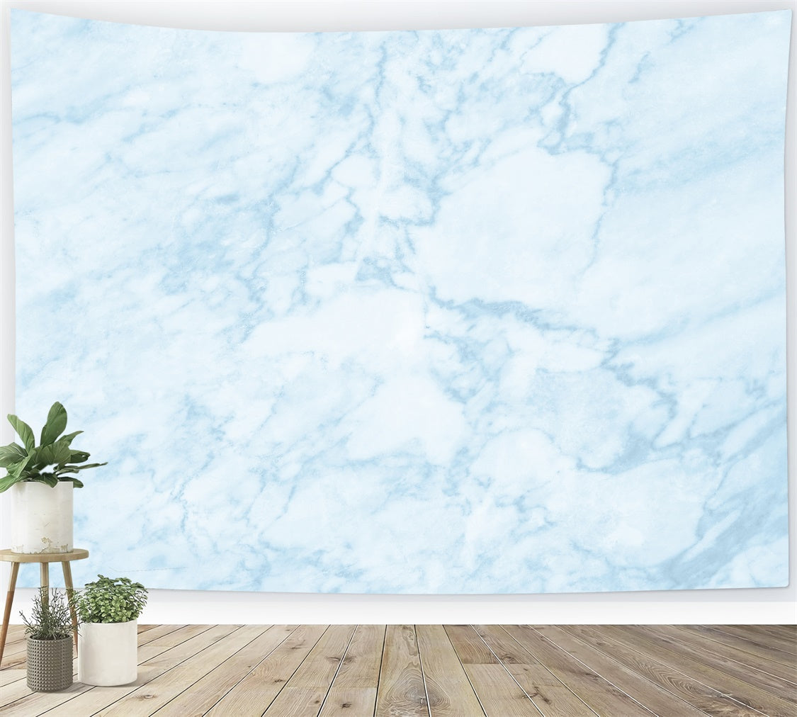 Blauer Marmor Hintergrund Delicate Blue Stone Vein Backdrop GQ4-148