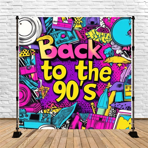 90er Jahre Backdrop Urban Vintage Graffiti Backdrop GQ4-351
