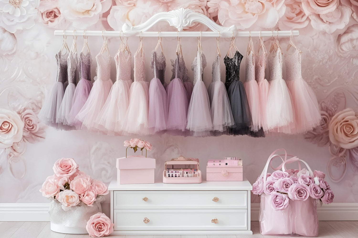 Fotografie Kulissen für Kinder Ballett Schrank Träume Kulisse GQ5-168