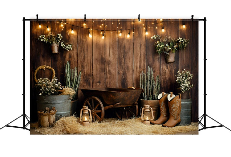 Cowboy Backdrops Kaktus Charme Western Kinder Backdrops GQ5-181