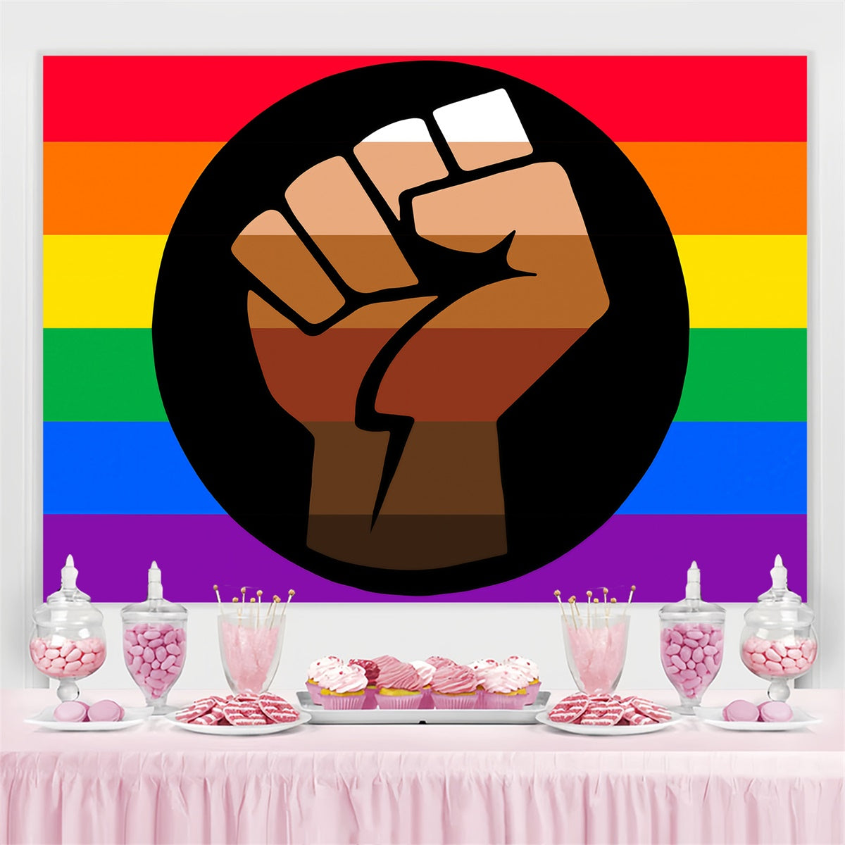 Stolz Fotokulisse Bunte Stärke Einheit Hintergrund GQ5-235