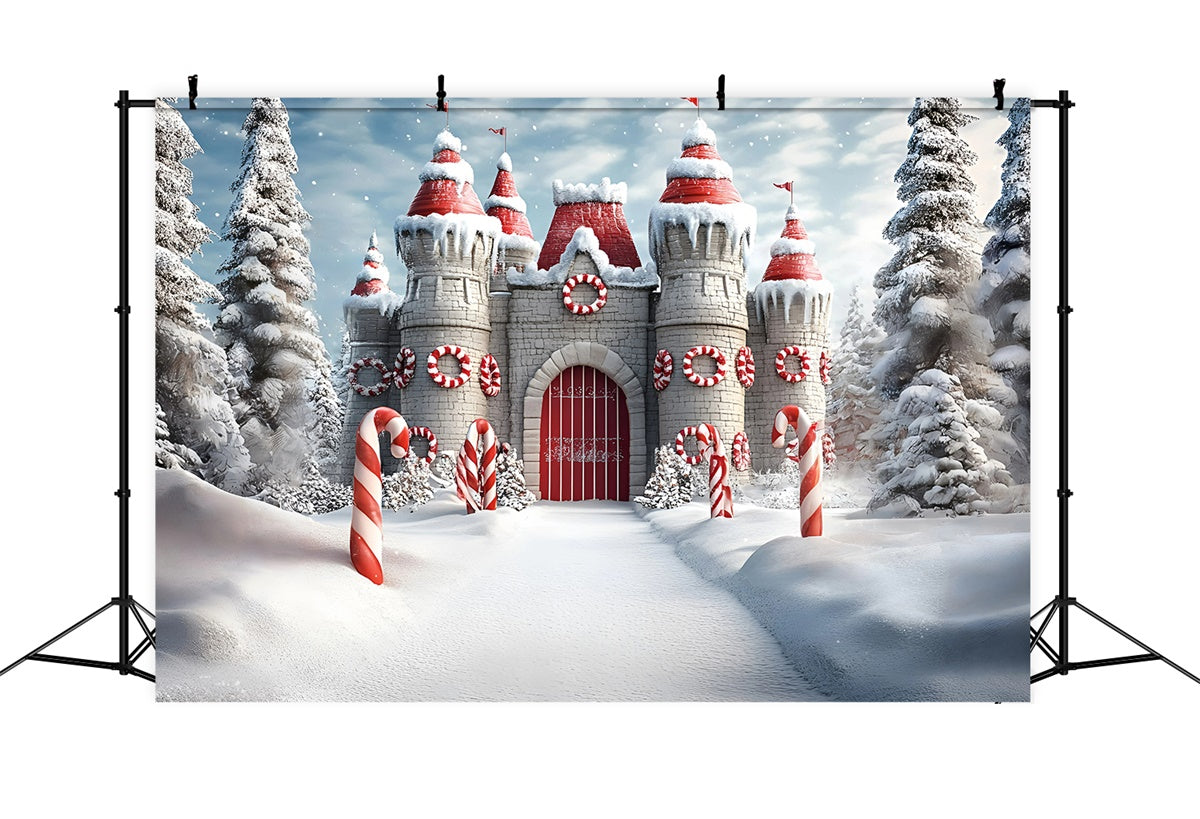 Weihnachten Fotokulissen Sweet Winter Fortress Hintergrund GQ57-21