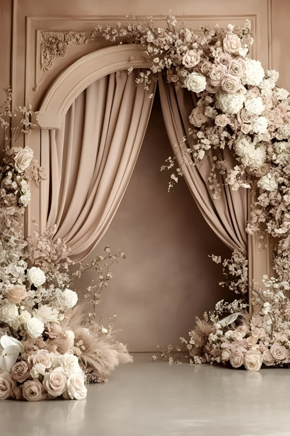 Boho Fotografie Backdrop Vintage Rose Arch Backdrop GQ57-223