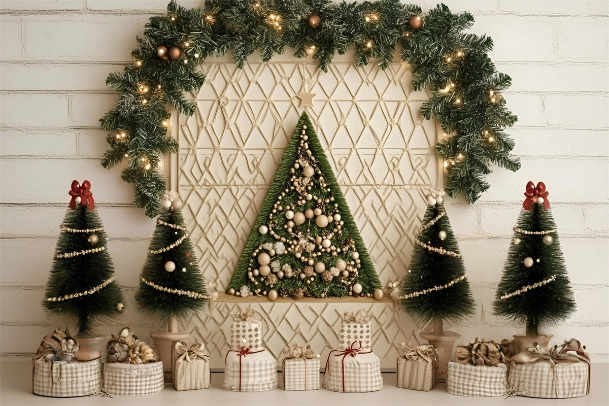 Weihnachten Backdrops Minimalist Holiday Wall Backdrop GQ57-5