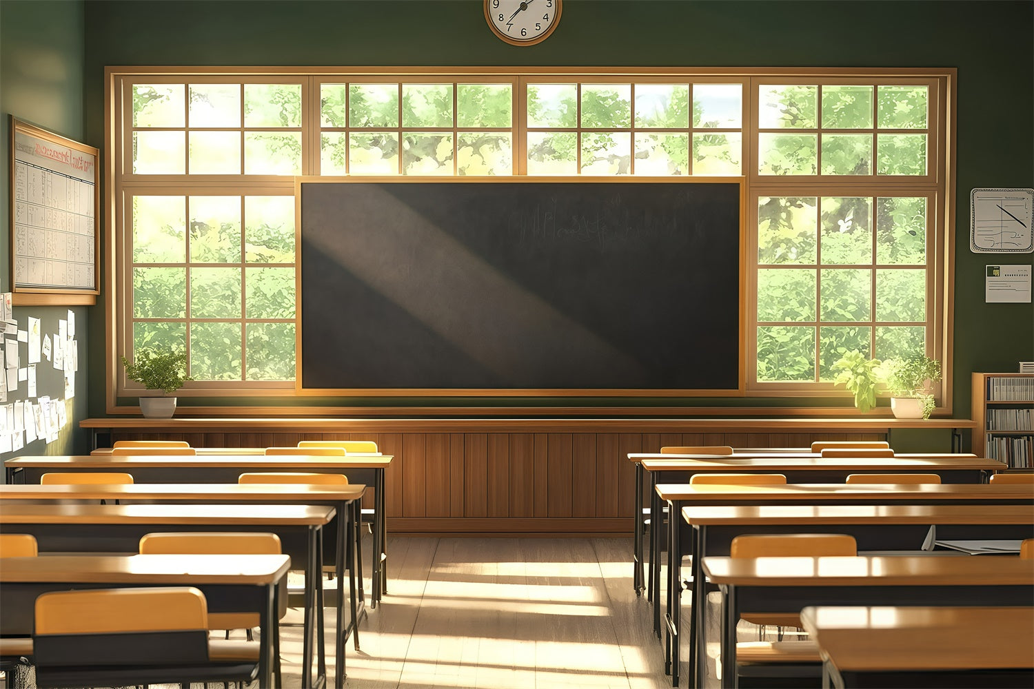 Klassenzimmer Hintergrundbild Friedliche Studie Morgen Hintergrundbild GQ6-135