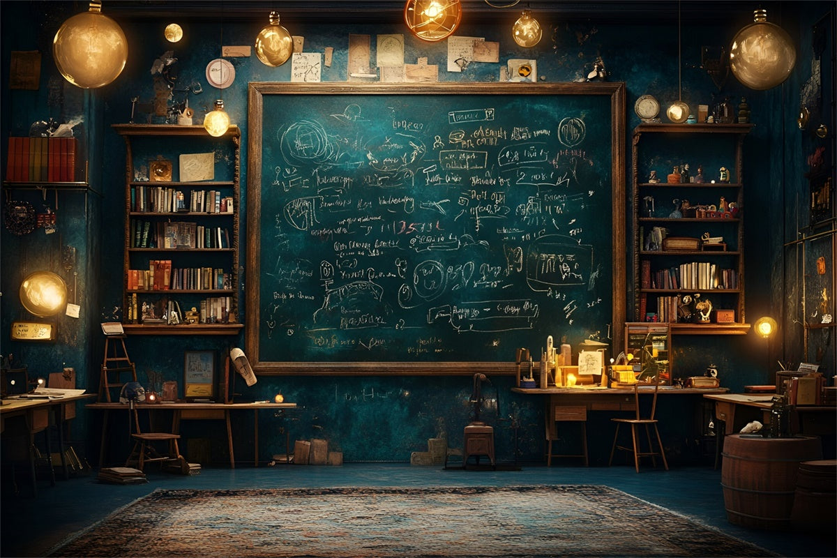 Kreidetafel Fotohintergrund Vintage Gelehrtenzimmer Hintergrund GQ6-144