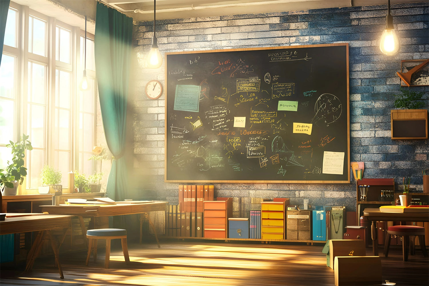 Klassenzimmer Backdrops Moderne Schule Vibe Backdrop GQ6-146