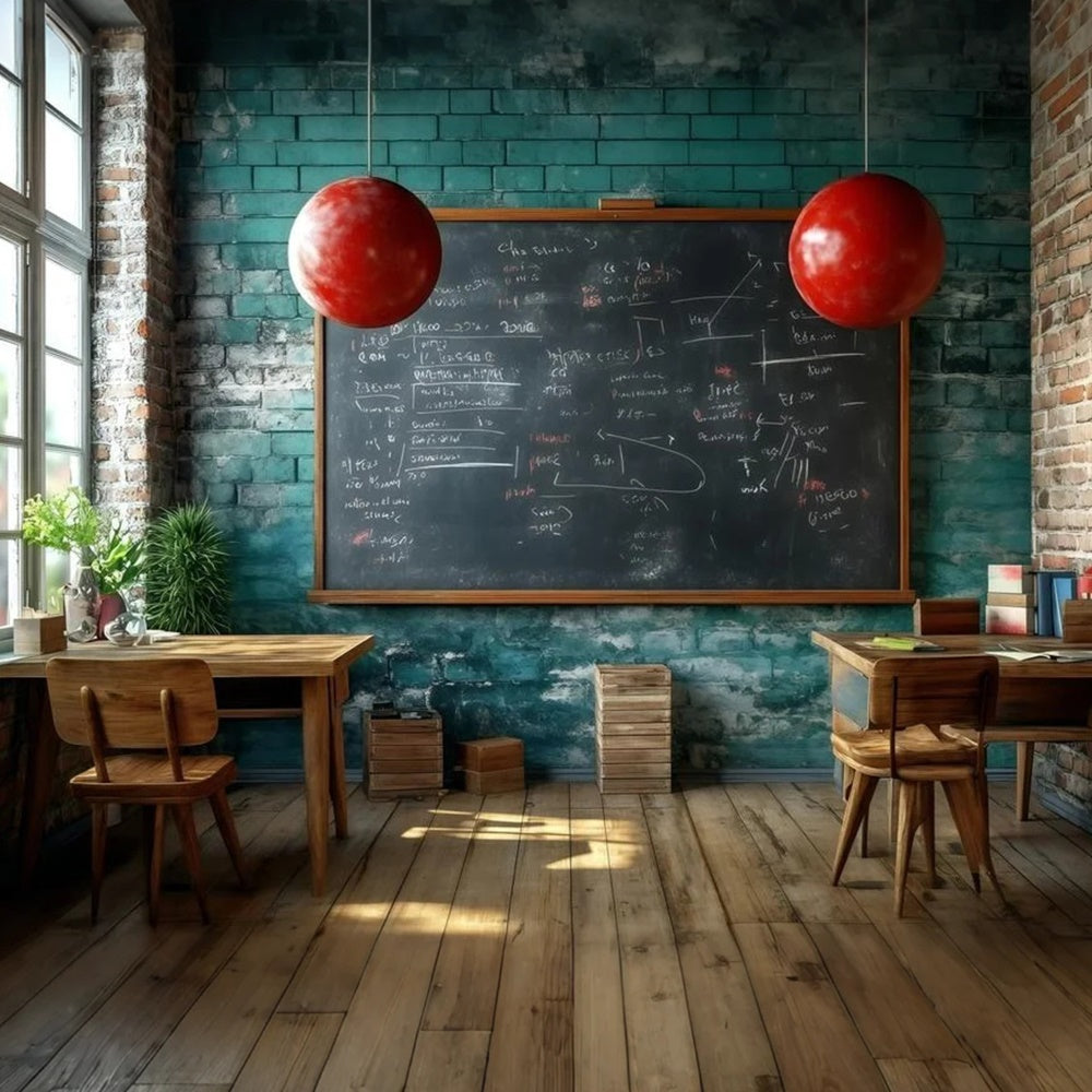 Klassenfoto-Hintergrund Industrieller Studiensaal-Hintergrund GQ6-160