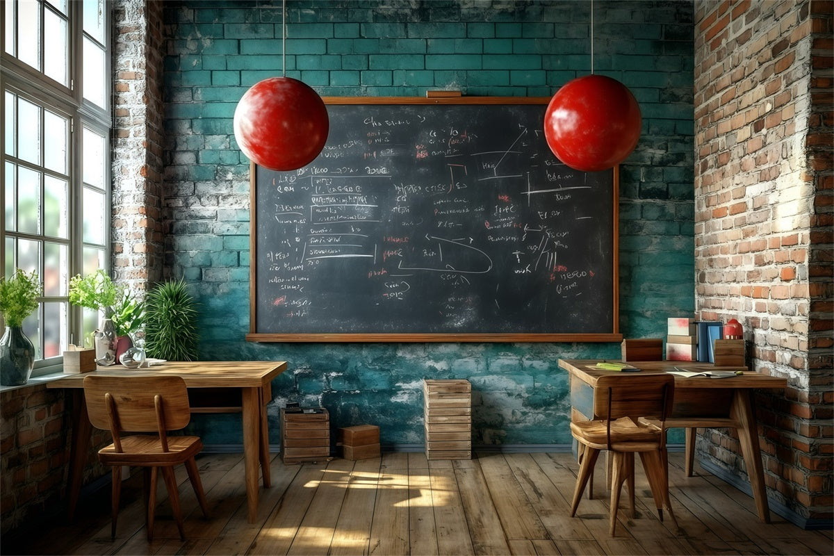 Klassenfoto-Hintergrund Industrieller Studiensaal-Hintergrund GQ6-160