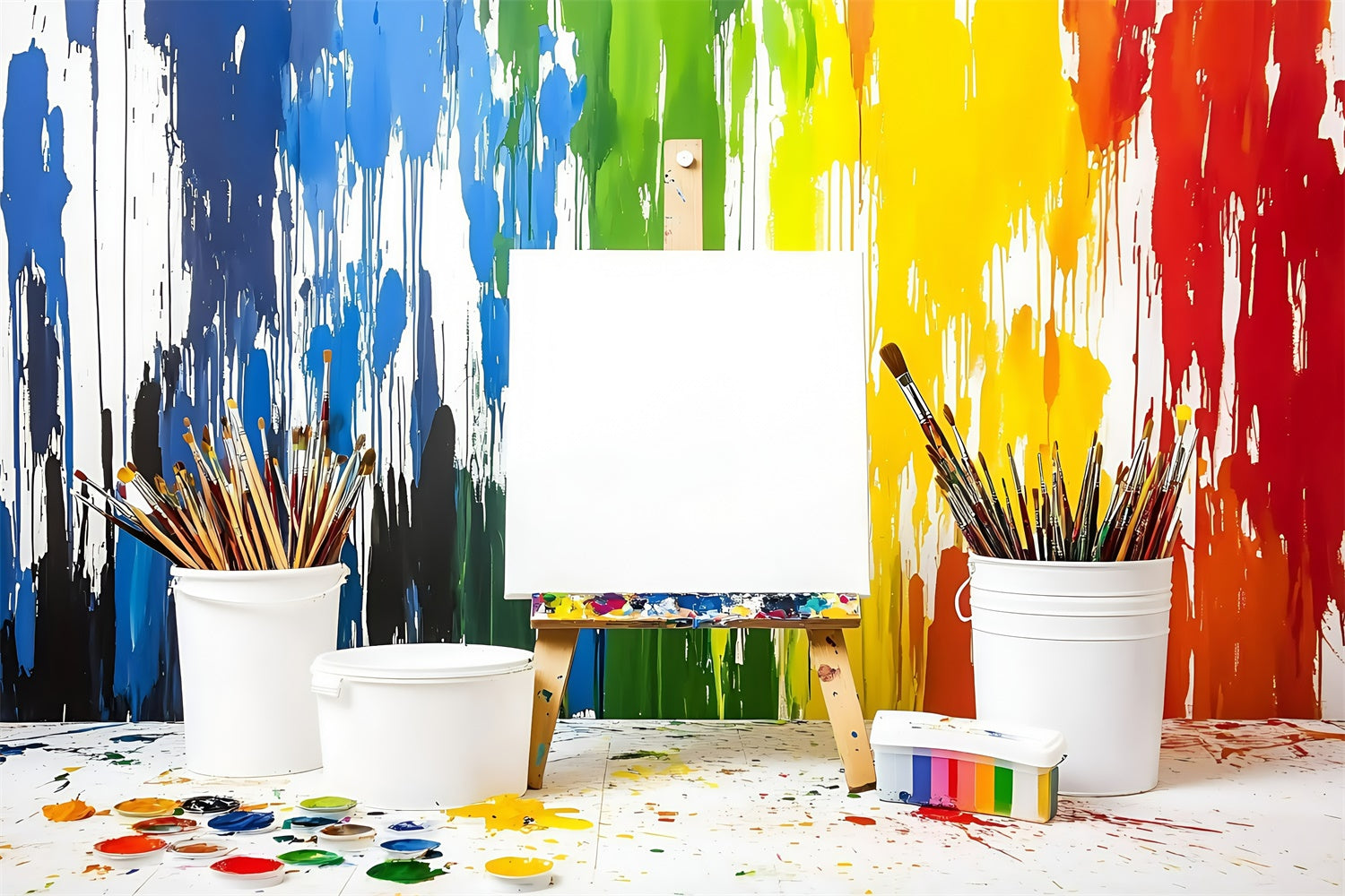 Schulfoto-Hintergrund Splash Creativity Kunst-Hintergrund GQ6-161