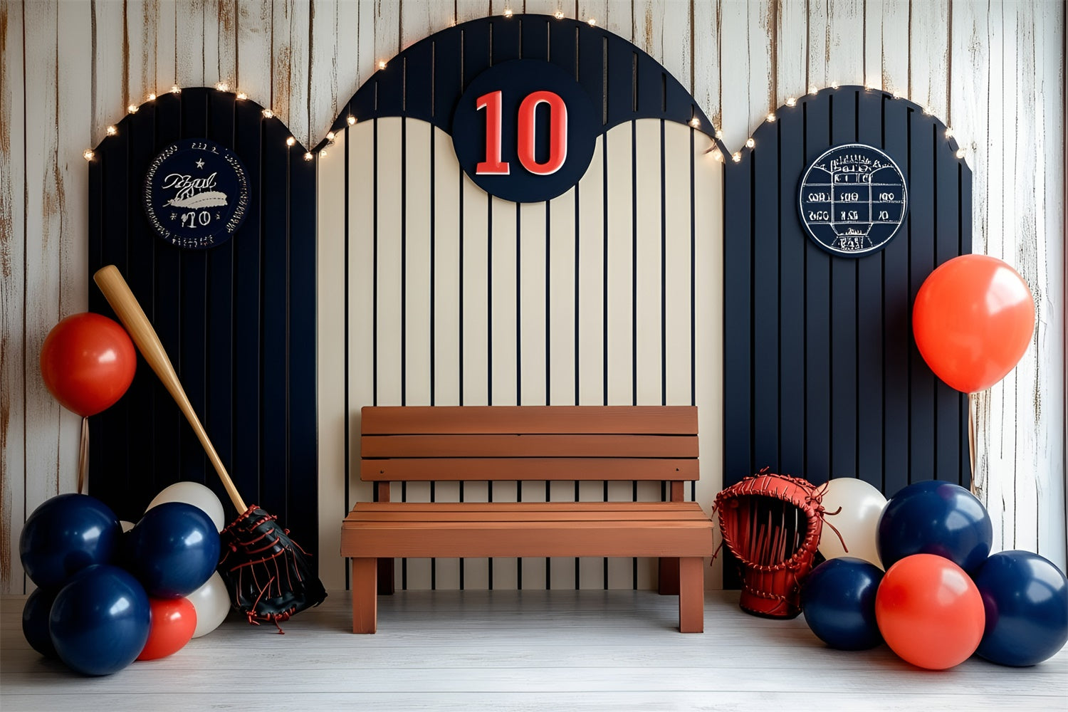 Sport-Themen-Hintergrund Baseball-Liga Ballon-Hintergrund GQ6-254