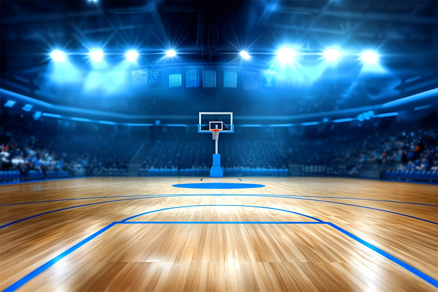 Basketball Backdrops Pro Court Spotlight Hintergrund GQ6-263