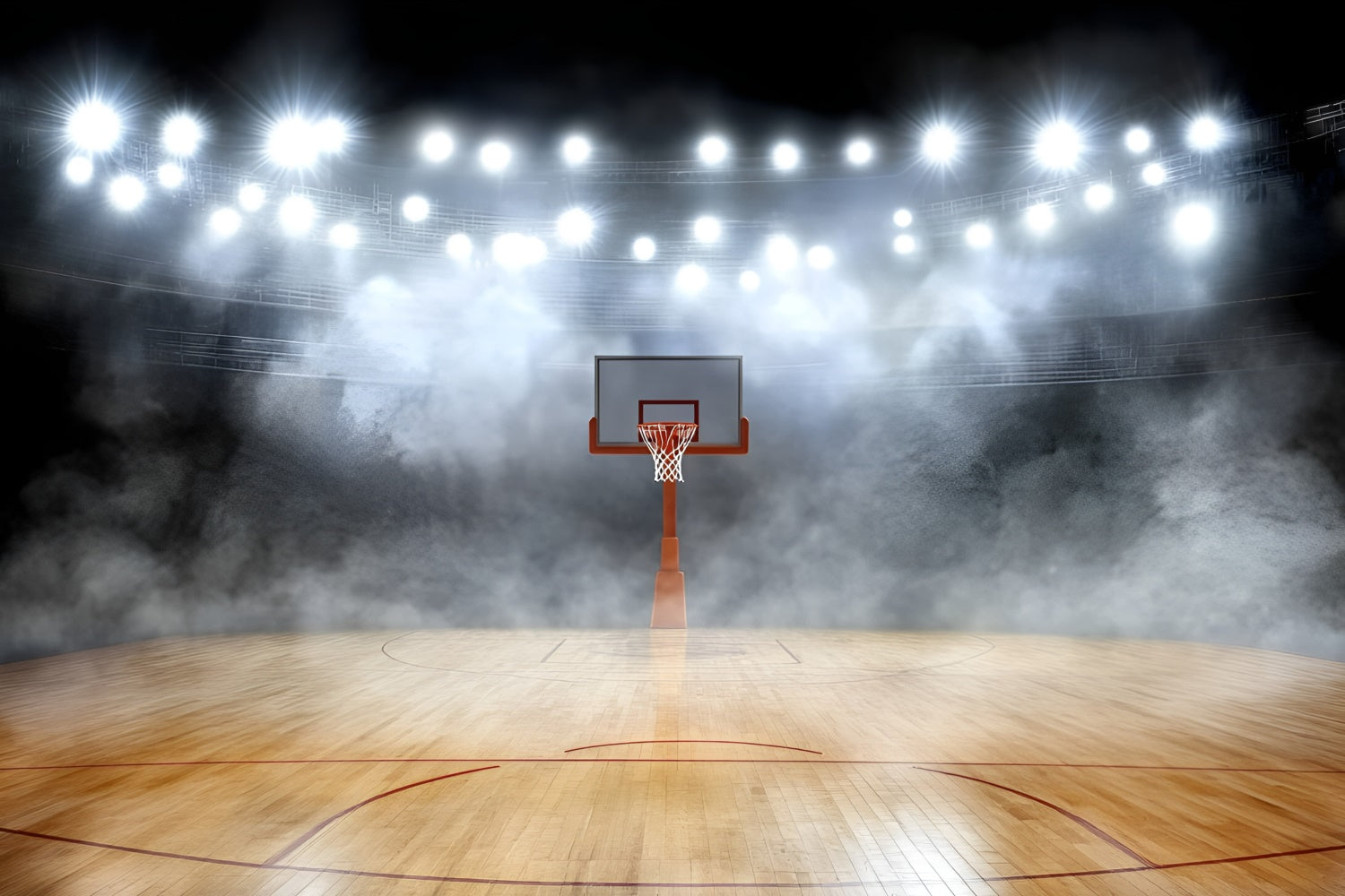 Basketball Hintergrundbild Silent Arena Hoops Haze Hintergrundbild GQ6-269