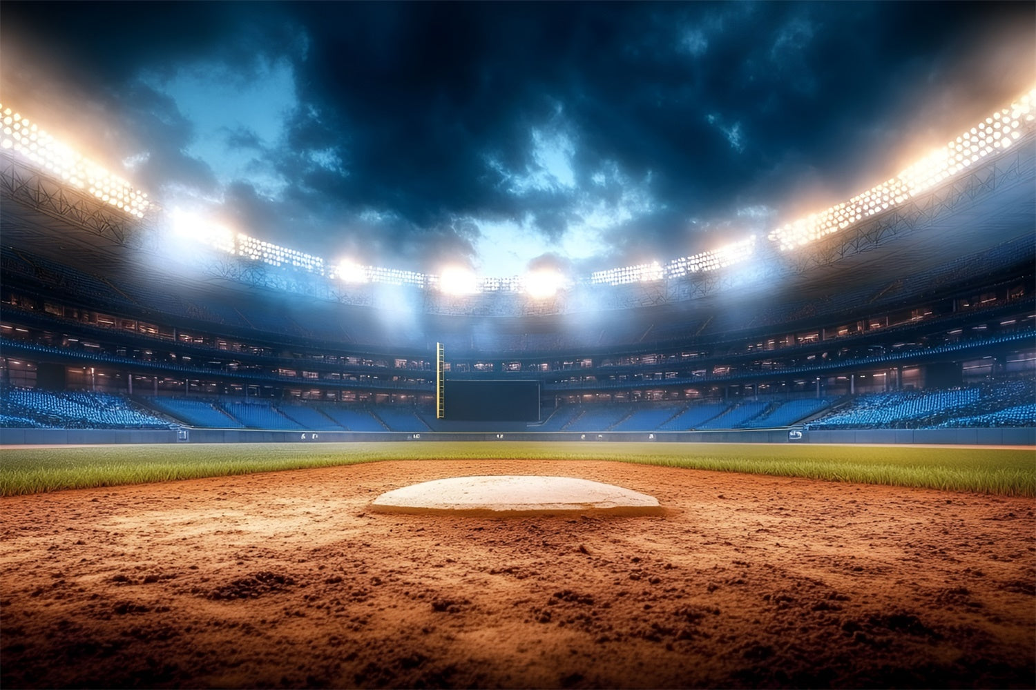 Baseball Feld Hintergrund Dämmerung Baseball Bühne Hintergrund GQ6-274