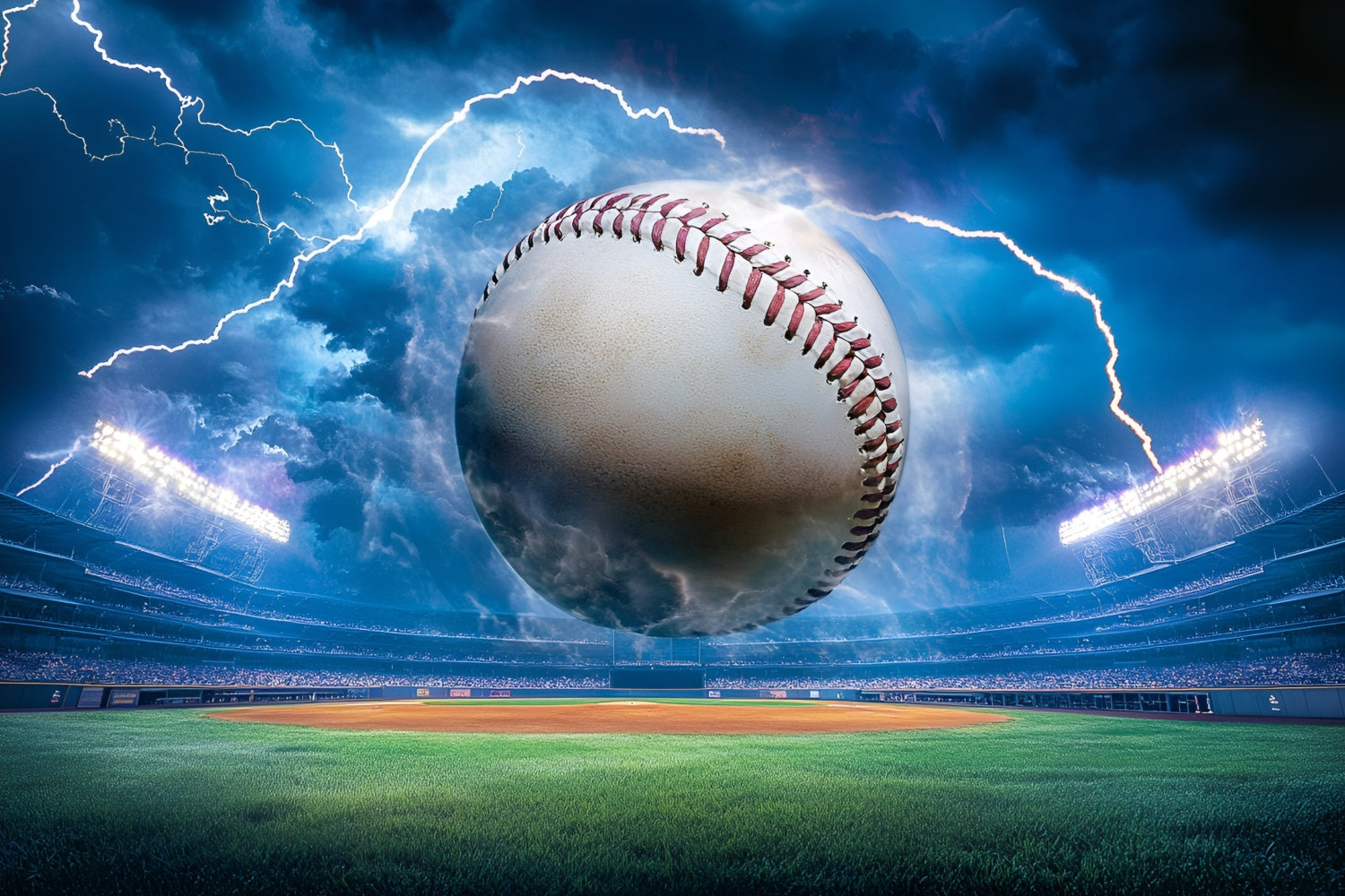 Baseball-Fotohintergrund Sturmschlag Baseball-Hintergrund GQ6-276