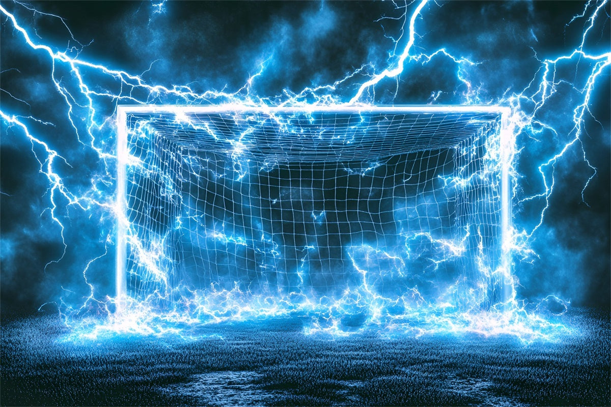 Fußball Fotohintergrund Neon Thunder Field Backdrop GQ6-279