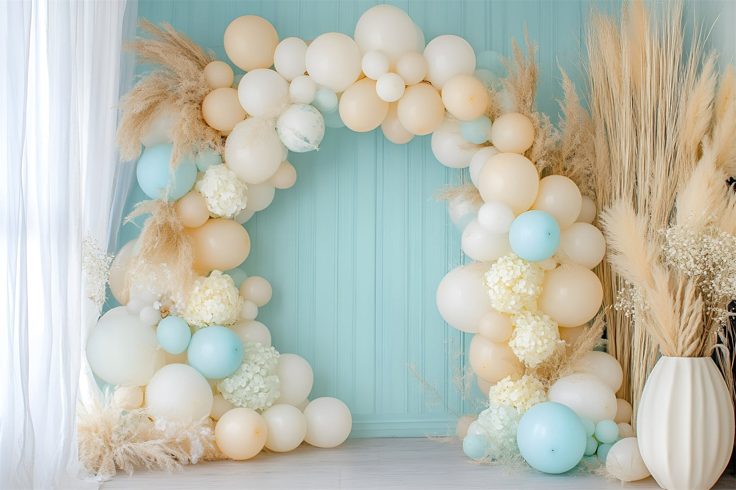 Cake Smash Fotografie Backdrop Creamy Dream Arch Backdrop GQ6-293