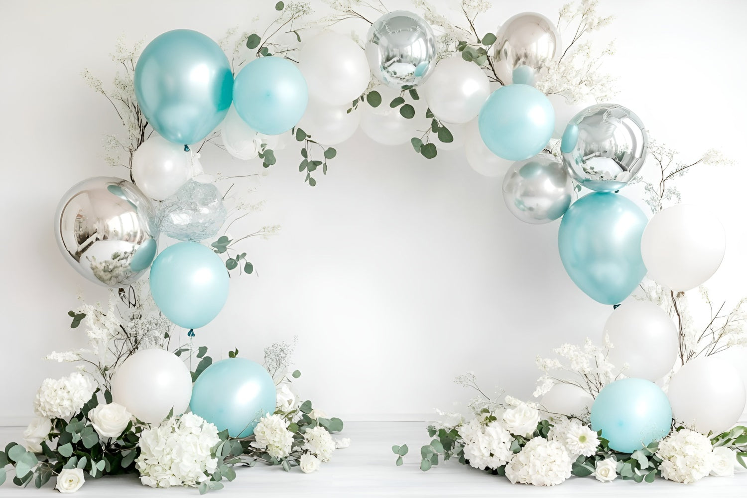 Happy Birthday Backdrop Eleganter Ballonbogen Backdrop GQ6-318