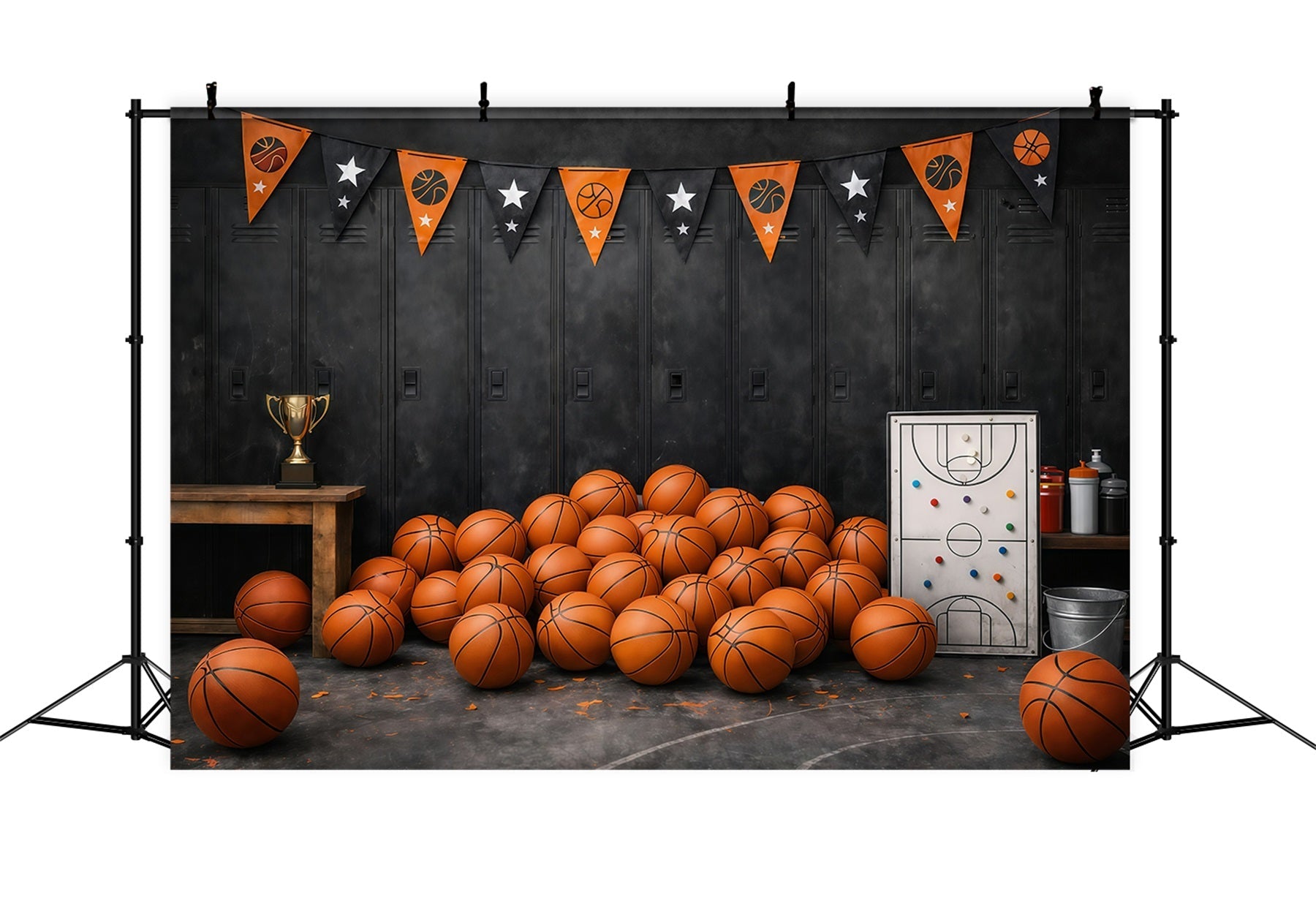 Basketball-Hintergründe Schulumkleideraum Sieg Sport-Fotohintergründe GQ61-76