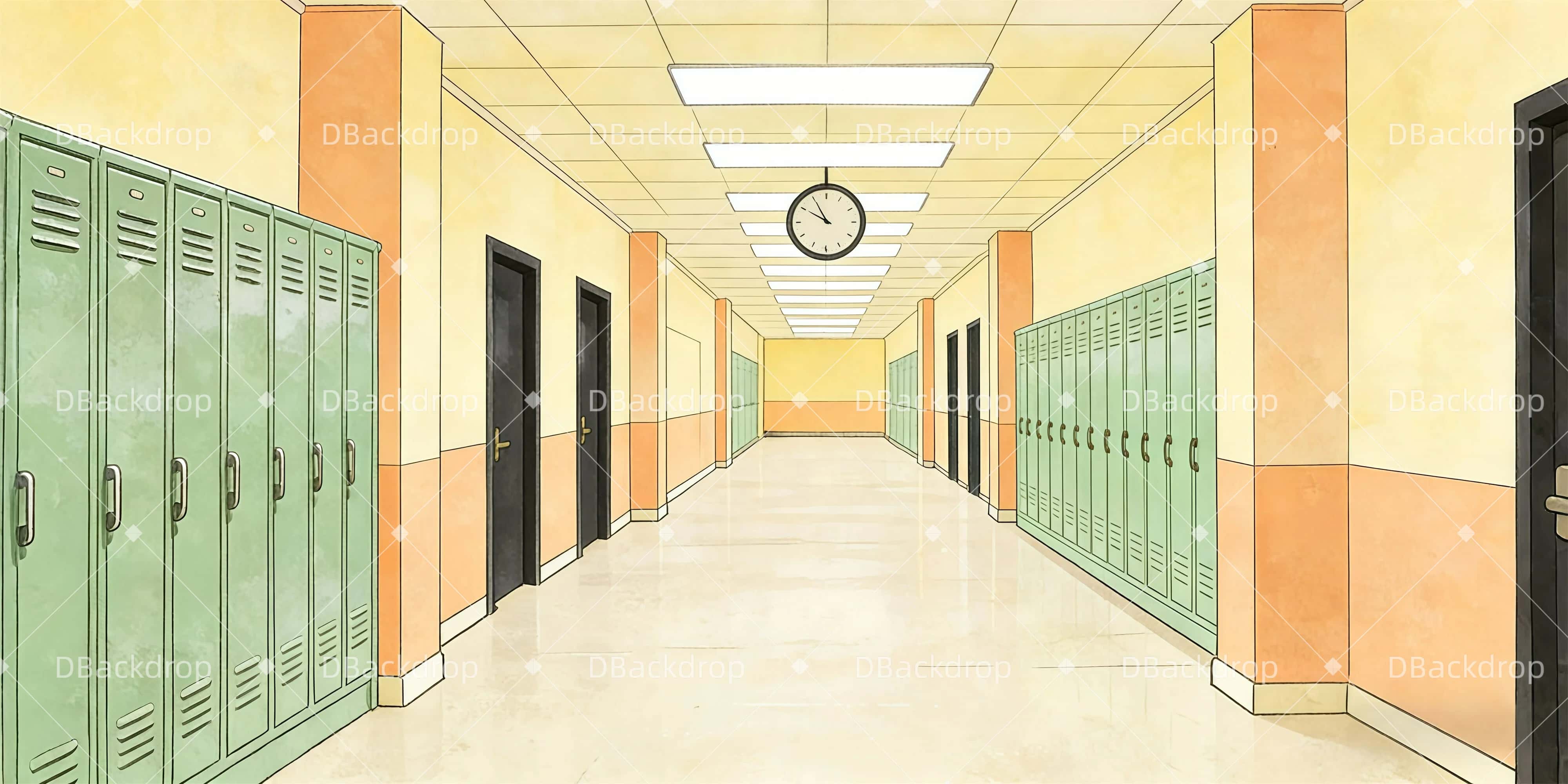 Bühne Theatervorhang Flur der Highschool Theaterbühnenbau GQ61-T22